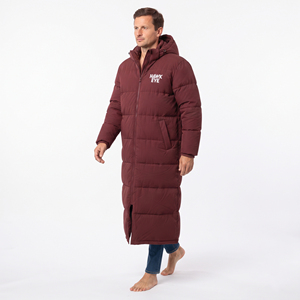 Veste matelassée longue à capuche pour homme de haute qualité, manteau d'hiver épais, chaud, isolé, coupe-vent, vêtements décontractés pour l'extérieur - Product Image 3