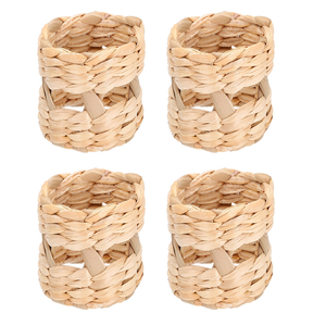 Porte-serviettes de table en rotin au design optimal, taille personnalisée, style rustique pour fêtes, mariages et dîners - Product Image 5