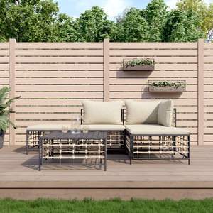 Set Lounge da Giardino Antracite Beige - Product Image 1