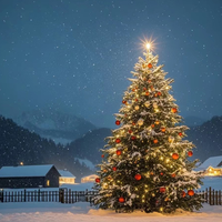 Große PVC-LED-Leuchten im Freien Weihnachts baum Wasserdicht verzierter großer Weihnachts baum