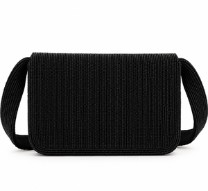 Luxury Handmade Black <b>White</b> Glass Beaded Shoulder <b>Bag</b> Designer Womens Boutique Handbag Wholesale OEM ODM - Product Image 4