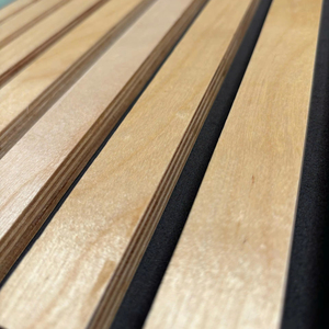 Custom Size MDF Modular Soundproof Acoustic Ceiling Boards Wall Panels Waterproof Solid Wood Rubber/Pine Core for Modern Hotel - Product Image 2