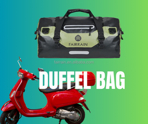 Bolsa seca impermeable para equipaje de motocicleta, organizador de engranajes traseros de poliéster con cierre de cremallera, almacenamiento seguro y organizado - Product Image 4