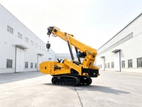 Grue araignée miniature CASDE de 8 tonnes, avec stabilisateurs pliables, alimentation essence/électrique, haute efficacité opérationnelle, hauteur de levage de 17,5 m