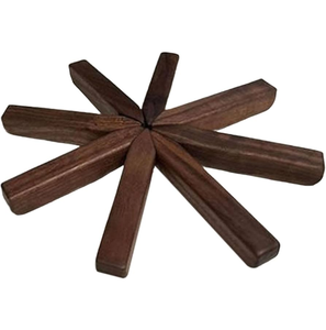 Amazing Design Wood Trivet Wholesale Dining Table Decorative 6 Mm Thickness <b>Set</b> Wood Trivet - Product Image 3