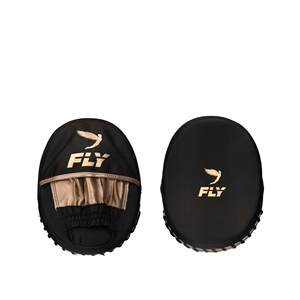 Mitaines de boxe Fly Focus Mitt, durables, protectrices, pour l'entraînement, toutes saisons, en cuir PU noir et doré, mousse EVA, respirantes - Product Image 6