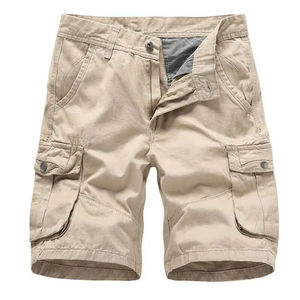 Pantalones Cortos Cargo Negros para Hombre, Estilo Boyfriend, Cintura Media, Casuales, para Verano e Invierno, con Múltiples Bolsillos, Estilo Denim Tejido - Product Image 2
