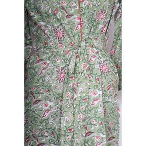 Robe midi d'été légère en coton pour femme, col en V, imprimé jungle, style hip-hop, boutonnée, décontractée, pour soirée, lavable - Product Image 6