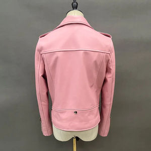 แจ็คเก็ตหนังผู้หญิงขายส่ง แจ็คเก็ตหนังแท้ทรงสลิมทันสมัย แฟชั่นขายส่ง ออกแบบเองได้ แจ็คเก็ตหนังผู้หญิง - Product Image 2