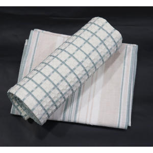 Serviette de cuisine personnalisée, couleur grise, motif à carreaux, serviette de cuisine 100% coton, serviette de cuisine à prix avantageux - Product Image 2