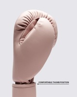 Gants de boxe de luxe roses à sangle réglable, en cuir de vachette véritable, pour entraînement professionnel et arts martiaux – Offre spéciale