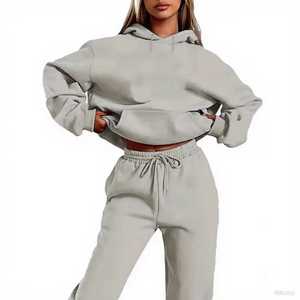 Sweat à capuche streetwear d'hiver pour femme, décontracté, de luxe, 100 % coton, molleton doux 300 GSM, grande taille, coupe régulière, logo personnalisé, pour le jogging - Product Image 1