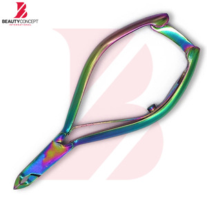 Rainbow Titanium Coated Cuticle Nipper Professional Stainless Steel Multi Color Dead Skin Scissors Sharp <b>Edge</b> Nail Care <b>Tool</b> - Product Image 3
