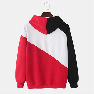 Pull en coton tricoté sur mesure pour homme, style patchwork contrastant, lavé, pour l'hiver |   Approvisionnement en gros direct usine - Product Image 4