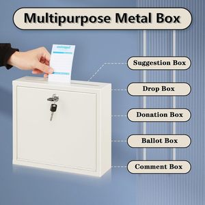 Buzón Metálico Comercial con Cerradura, Caja de Seguridad para Montar en la Pared, para Oficina, Hotel, Uso para Votaciones y Sugestiones - Product Image 3