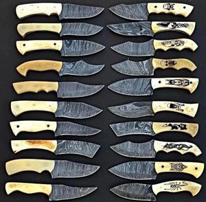 Damaszener Stahl Skinner-Messer Großpackung mit Graviertem Knochengriff und Wolf-, Bären-, Hirsch-Motiven Feststehende Klinge Jagdmesser Mehrzweckmesser - Product Image 5