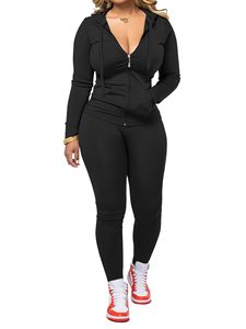 Ensemble de sport pour femmes en deux pièces respirant 100% polyester, veste zippée à manches longues, tenue de sport - Product Image 6