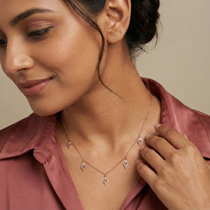 Colgante de Diamante Natural de 0.09 Ct, Certificado IGI, Corte Brillante Redondo H-I, Claridad VS-SI, Diamante Extraído de la Tierra, Collar de Oro con Diamante Solitario - Product Image 1