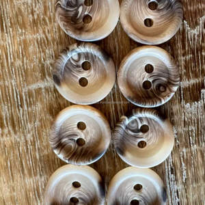 Botones Redondos de Cuerno de Búfalo Natural, Estilo Náutico, Ecológicos, de Alta Calidad, para Decoración del Hogar, Procedentes de la India - Product Image 1