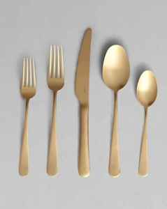 Wedding and Party Stainless Steel Dinnerware <b>Set</b> Luxury Finish Premium Gold Plated Stainless Steel <b>Flatware</b> <b>Set</b> At Best Price - Product Image 4