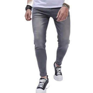 Pantalones Vaqueros Ajustados de Algodón/Spandex para Hombre, Diseño de Última Moda, Venta al Por Mayor, Suministro Directo de Fábrica, Baratos - Product Image 1