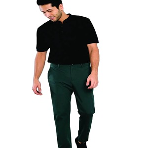 Pantalones Casuales Unisex de Color Verde Oscuro, Corte Ajustado, Impermeables, con Cierre de Cordón, de Poliéster/Nailon para Adultos - Product Image 2