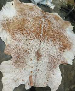 Genuine Cow Skin <b>Leather</b> Full Pelt Hair on Animal Pattern One Whole <b>Leather</b> Varsity <b>Jacket</b> 100% Polyester Filling Nylon Lining - Product Image 5