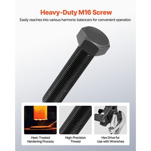 Kit Estrattore Bilanciere Armonico a 3 Griffe Regolabile con 4 Aste di Forza per la Maggior Parte dei Veicoli di Ultima Generazione - Product Image 5