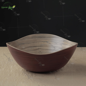 Tazón de Bambú Ecológico Hecho a Mano, Diseño Clásico Natural, Personalizable, Desechable para Fiestas, Diámetro 17.5cm X Altura 7cm >10 - Product Image 2