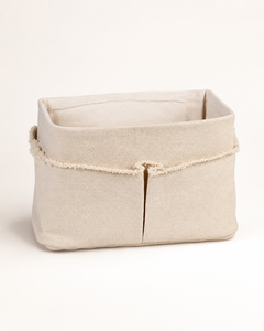 Organic Cotton Canvas <b>Storage</b> Basket 390 GSM GOTS Certified <b>Laundry</b> Bin Home Organizer Wholesale OEM ODM Private Label Supplier - Product Image 6