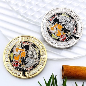 Moneda de desafío de aleación de zinc conmemorativa de esmalte estampado 2D 3D con logotipo personalizado barato - Product Image 5