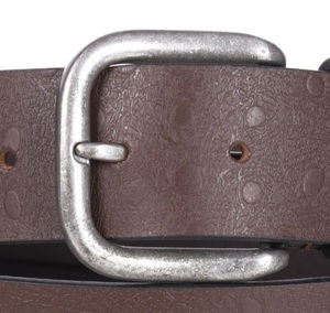 Ceinture en cuir de vachette véritable tendance 2026, style décontracté marron premium, boucle en alliage de style western, haute résistance, robuste - Product Image 3