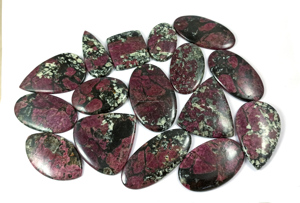 Natural Loose Gemstone Eudialyte Cabochon Wholesale Jewelry Making Stone - Product Image 2