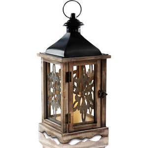 Handcrafted Pine Wood Vintage <b>Lantern</b> Wholesale | Moradabad India - Product Image 2