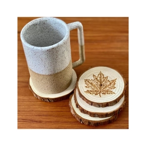 AVAILABLE <b>Pine</b> Wood Coaster For Industrial Food Catering Services And Unique Geometric Texture Tableware Overlays Brands - Product Image 1