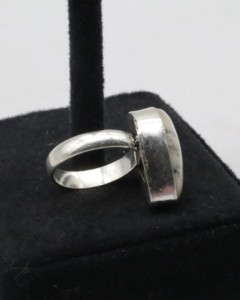 Natural Agate <b>Adjustable</b> <b>Ring</b> for Women – German Silver Handmade Agate Stone <b>Ring</b> Boho Gemstone Jewelry - Product Image 3