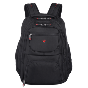 กระเป๋าเป้สะพายหลังสำหรับแล็ปท็อปขายดีที่สุด รุ่น Unisex กันกระแทก กันน้ำ ซิป PU ป้องกันการโจรกรรม ความจุ 24 ลิตร พร้อมแผ่นรองหลังแบบโฟมและสายรัด - Product Image 1