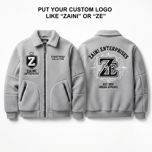240g Soft Polar Fleece <b>Jacket</b> Premium Polyester Light Gray Panel Design Custom Logo Printed Embossed Stand Collar Thin Wear - Product Image 1