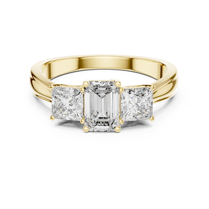Bague sophistiquée en or avec diamant de laboratoire, bijoux de mode raffinés, bague de fiançailles haut de gamme, design moderne étincelant, 1,16 ct IGI - Product Image 1