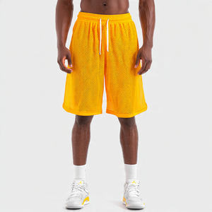 Shorts de basket-ball pour hommes 100% polyester, shorts en mesh décontractés, shorts en mesh légers pour hommes, shorts de course à pied et de basket-ball en gros - Product Image 2