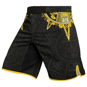 Pantalones Cortos de MMA para Hombre, Negros y Verdes, con Estampado Personalizado por Sublimación, de Secado Rápido, de Poliéster, Corte Regular, para Entrenamiento, Sin Gi, para Grappling - Product Image 6