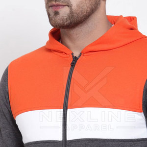 Sudaderas con capucha y cremallera completa para hombre, con logo personalizado, de algodón, estilo urbano, ropa de moda, sudaderas con cremallera de algodón suave para hombre - Product Image 6