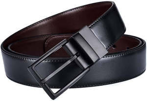 Cinturón de Cuero Casual para Hombre con Hebilla de Aleación de Diseño Personalizado, Color y Logotipo Personalizados, Ancho de 38 mm - Product Image 3