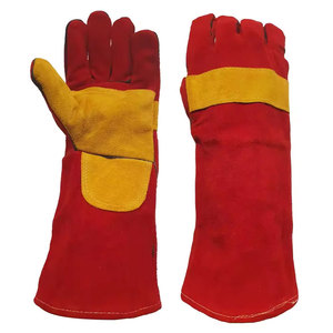 Factory Direct Custom Cowhide Touch Screen Outdoor Welding Leather Working Gloves for Welder Protection - Product Image 1