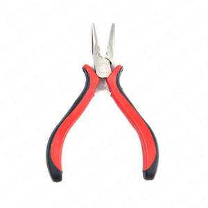 Pince multifonction en acier inoxydable pour extensions de cheveux avec poignée en caoutchouc pour micro-anneaux, outil de salon, vente en gros - Product Image 2