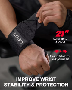 Muñequeras Ajustables Suaves 100% Algodón Ecológico, Soporte de Muñeca Antideslizante de Alta Resistencia con Cierre de Gancho y Bucle para Deporte y Actividades al Aire Libre - Product Image 2