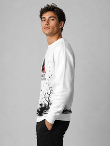 Sweat-shirt pour homme en mélange de coton de qualité supérieure, doté d'un tissu respirant, de coutures durables et d'un style moderne. - Product Image 6