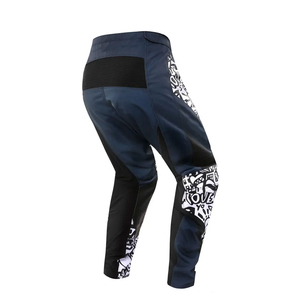Pantalones de Motocicleta Azul Marino para Hombre con Estampado Tribal Blanco de Secado Rápido para Todas las Estaciones - Product Image 3