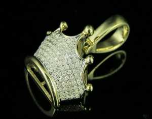 <b>King</b> <b>Crown</b> Charm Pendant 925 Silver Rhodium/Gold Plated Moissanite Luxury Iced Out Hip Hop Jewelry For Unisex - Product Image 5