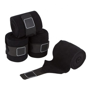 Envolturas de mano polares de Color negro, protectores de piernas de seguridad para rizos de caballo, a medida - Product Image 1
